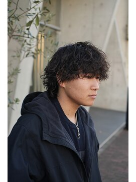 マール 矢場町(MARL) 波巻きパーマ×メンズウルフカット