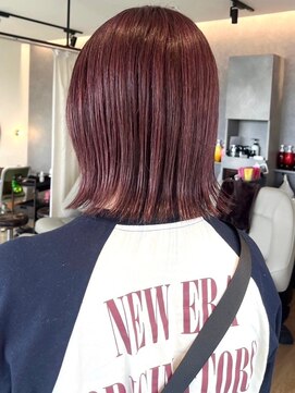 ソレス(so.lace) ピンクカラー×ボブ