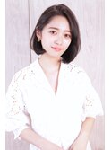 【Owll】石田学史20代30代40代ぱつっとボブ ブラウンベージュ