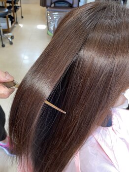 美容室 アールの写真/【髪質改善メテオ】髪質改善で朝の時短！乾燥や髪の傷みが気になる方、是非一度お試しください♪