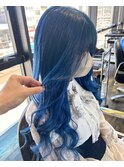 ハイトーン ケアブリーチ ブルーエクステ 10代 20代