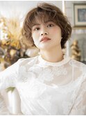 フレンチカジュアル小顔くせ毛風ボブパーマh3浦和20代30代40代