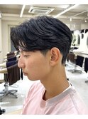 センターパート/ニュアンスパーマ