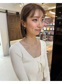 大人可愛い!ストンっと!パツっとボブ!
