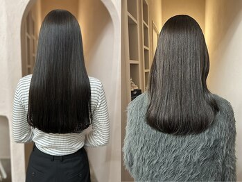 イル(iru)の写真/髪のお悩みを解決しながら、自然でツヤ感のある酸性ストレート◇髪に優しい薬剤で柔らかな仕上がりに♪