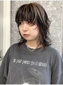 インナーカラーボブイヤリングカラーフェイスフレーミング30代