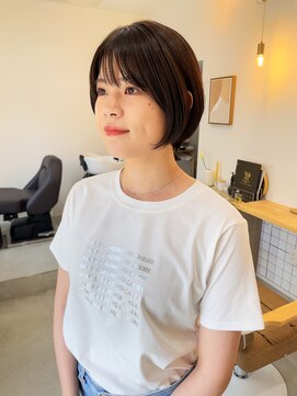 ソフト(soft) 大人ショートボブシアーカラーショート20代30代40代