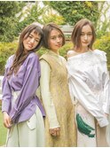 大人可愛いモテ髪くびれカール外国人風レイヤーカットtk上尾