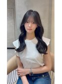 仙台髪質改善縮毛矯正韓国レイヤーカット前髪暗めカラー学割