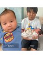 ヘアー サロン アットシュシュ(Hair Salon At'shushu) 子供の成長は早いもんです。(次男バージョン)