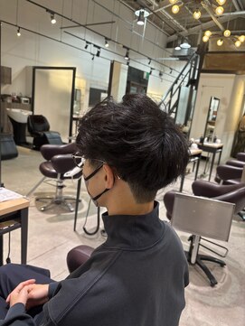 癖毛×マッシュ