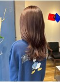 ピンクグレージュセミロング【20代30代40代/イルミナカラー】