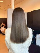ヘアショップエヌアンドエー 久喜 栗橋店(hairshop N&A)&nbsp;ミルクティーグレージュの透明感ストレート