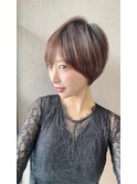 ショートボブ髪型20代30代40代50代前髪あり前髪な し面長丸顔