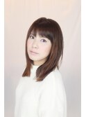 髪質改善マジックストレートで造るナチュラルラウンドレイヤー