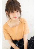 編みこみルーズアレンジ
