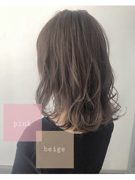 ネオリーブアイム 横浜西口店(Neolive aim) レイヤー×ピンクベージュ