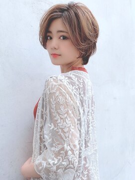 マリアバイアフロート(Maria by AFLOAT) 【shige】厚めバング毛先パーマアッシュブラウン外ハネボブ
