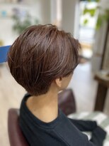 ヘアデザイン マノス(hair design mano's) 束感ショート/小顔補正立体カット/モカブラウン