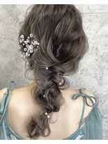 編み下ろしアレンジ　ヘアセット