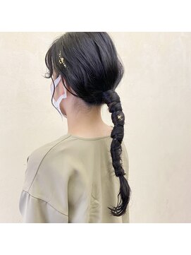 インサイドアウト(IN SIDE OUT+) 結婚式セット / ポニーテールアレンジ【IN SIDE OUT＋】