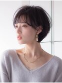 ショートボブ 大人可愛い 美シルエット 青山 表参道 30代40代
