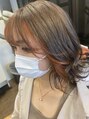 プランタンアヴェダ(printemps AVEDA) グレージュとオレンジのデザインカラーめっちゃ可愛いです！！