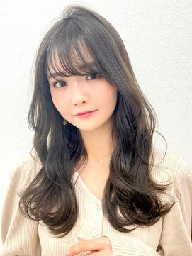 プリマ アンジュ 中目黒店(PRIMA ange) 美人度アップのコバルトグレージュ×ロング PRIMA ange 中目黒