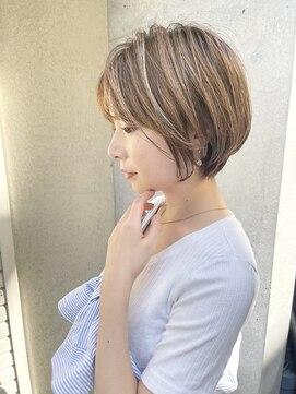 シェノン(CHAINON) イメチェンハイライトカラー顔周り小顔カットショートボブ梅ヶ丘