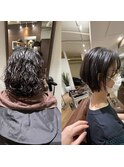 【札幌大通り美容室trewa】縮毛矯正×タイトショート☆