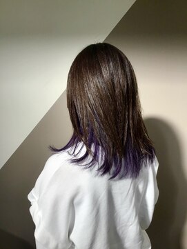 ルルクス ヘアーサロン(LuLux) パープル系裾カラー