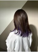 パープル系裾カラー