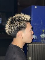 ザ フェイダーズ(The Faderz)&nbsp;束感ツーブロックマッシュスキンフェード波巻き無造作ショート