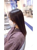 乾かしただけでまとまる艶髪ストレート