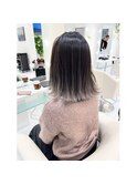 ホワイトベージュバレイヤージュ