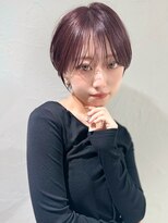 アンド ストーリーズ(&STORIES)&nbsp;前髪あり耳掛け丸みくびれショートボブ20代30代40代50代（蘭）