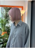 【AYANO】6/切っぱなしボブ×ホワイトピンク