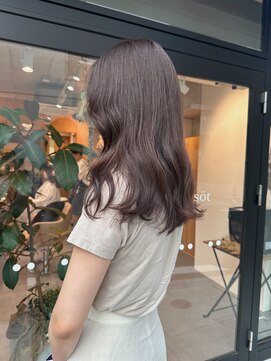 ソート(sot) 柔らかグレージュ！[横浜/横浜駅/韓国レイヤー/顔まわりカット]