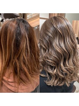 アッシュ 茗荷谷店(Ash) 白髪ぼかしハイライト