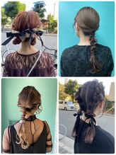 【ヘアセット着付けメイク】結婚式や大切な日のお出かけ前に♪営業時間外もご予約受付中☆コテ巻きだけも◎