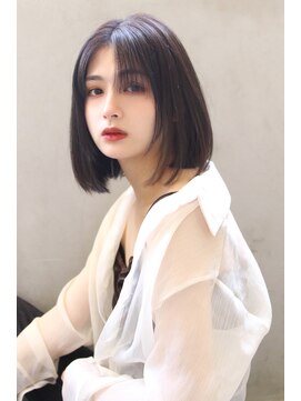 マルフェ 天王寺(marfe) 【marfe】髪質改善_大人ボブ_黒髪スタイル