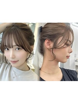 【栄/矢場町】前髪/顔周りの似合わせに1mm単位までこだわった繊細なカットで,あなたが1番似合うスタイルに