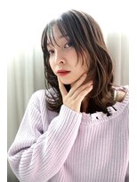 ヘアーメイク スリー(Hair Make 3) 顔周りレイヤー×ふんわりミディアム