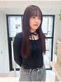 【ブリーチなしダブルカラー】艶髪ロング×バイオレットブラウン