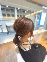 ファム 立町店(femme) 外ハネ切りっぱなしハイライト