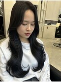 ワンカール×暗髪ロング