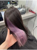 インナーカラーペールパープル