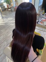 美容室 アルテモーダ ワインレッドカラー