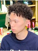 スペインカール/テーパーフェード/メンズパーマ/フェザーパーマ