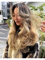 ヌエン 渋谷(NU/EN) 海外ガールレイヤーカット/バタフライカット/ハッシュカット